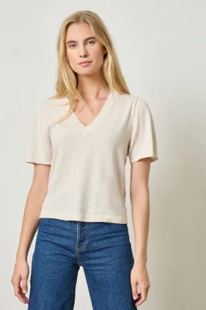Short Sleeve V-neck Sweater PA2862