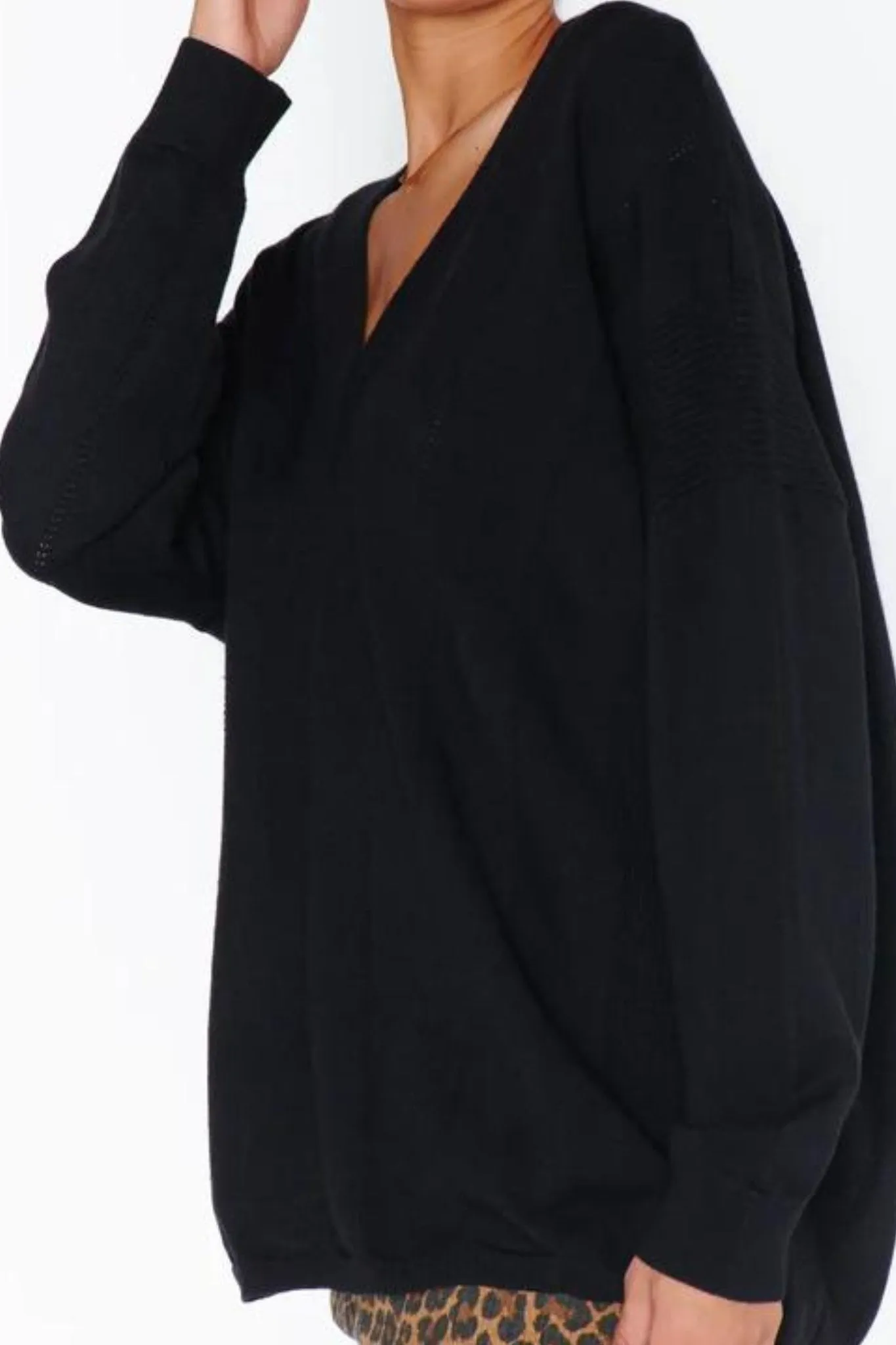 Show Me Your MuMu: Ozzy Oversized Sweater in Black
