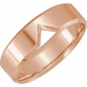 Single Notched Comfort-Fit Band 52378 - 6 mm
