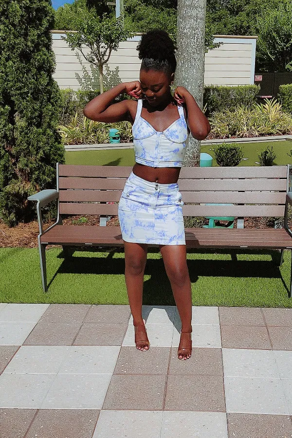 Sky Skirt Set