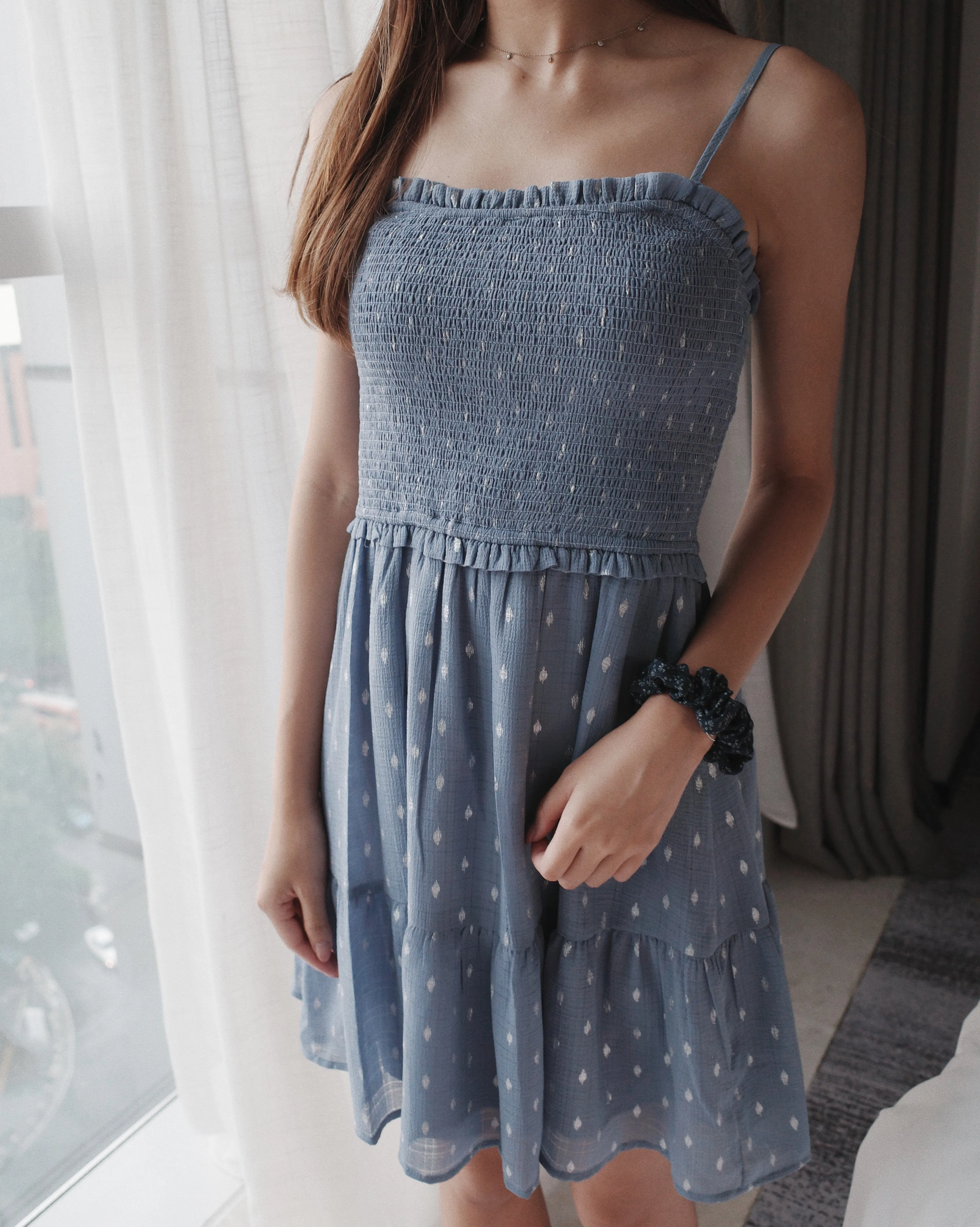 Sleeveless Smocked Mini Dress