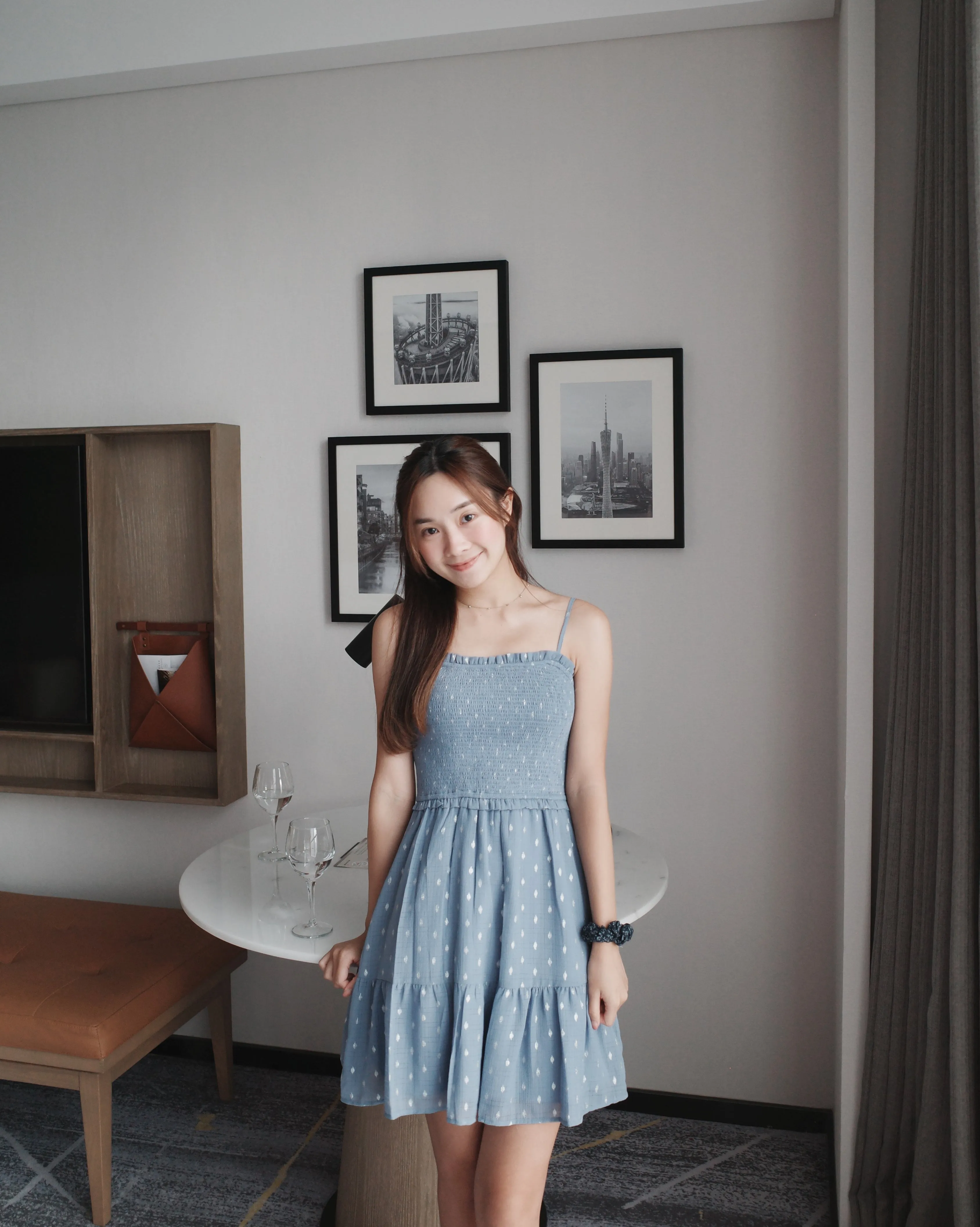Sleeveless Smocked Mini Dress