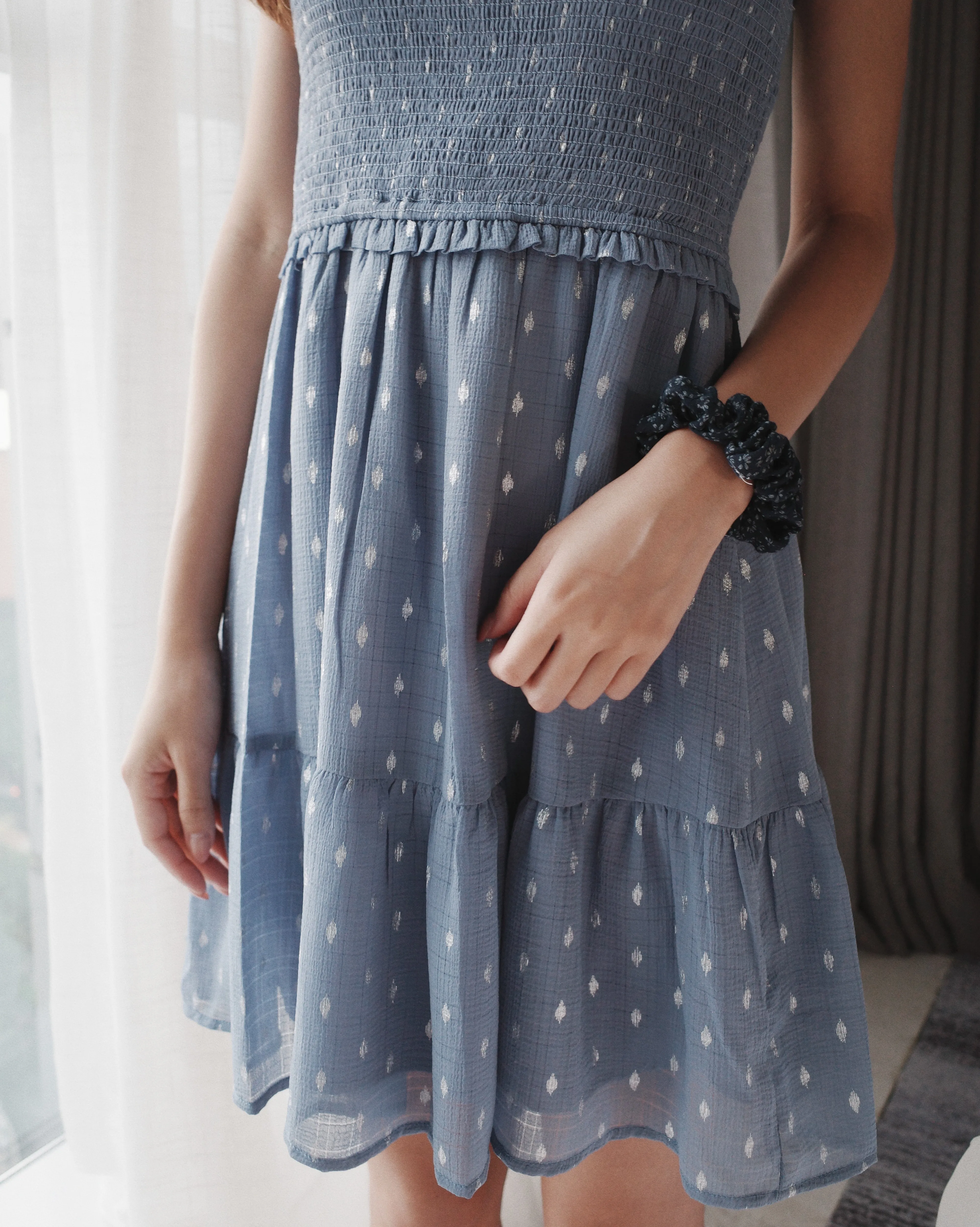 Sleeveless Smocked Mini Dress
