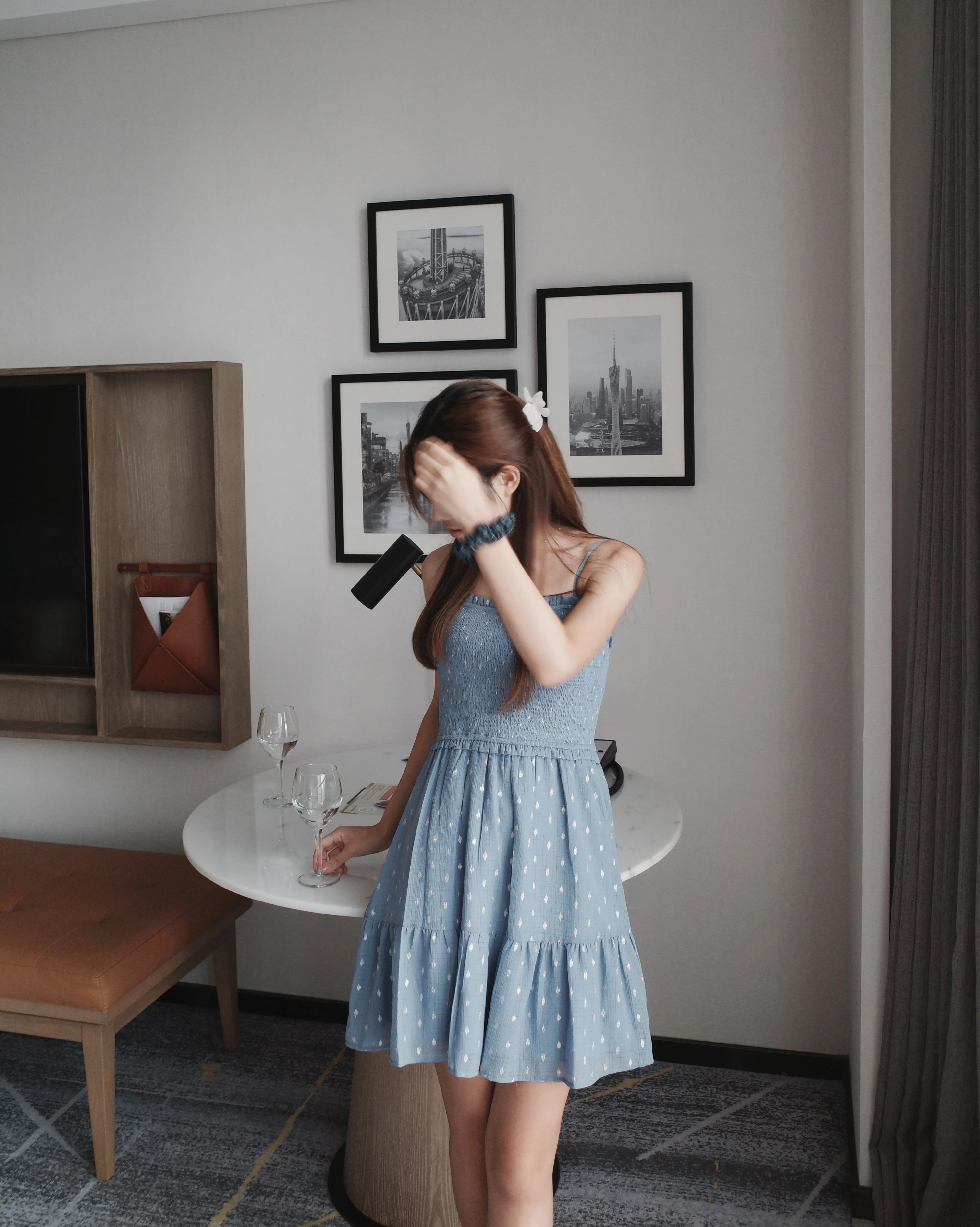 Sleeveless Smocked Mini Dress