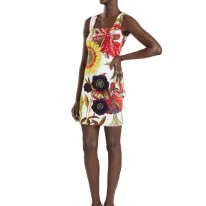 Sleeveless Sunflower Tank Dress - Glen