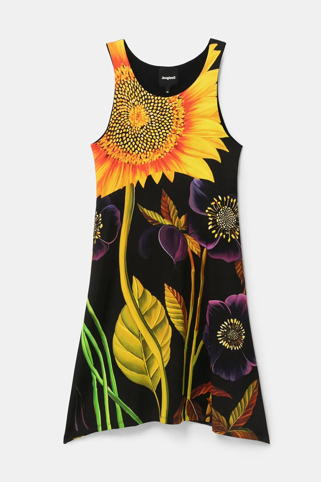 Sleeveless Sunflower Tank Dress - Marlon