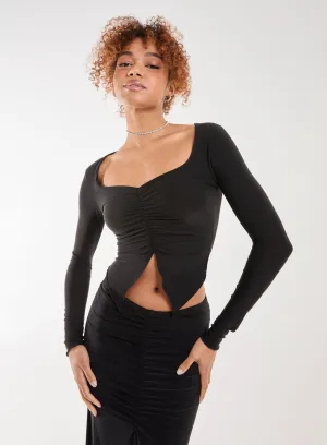 Slinky Ruched Butterfly Top