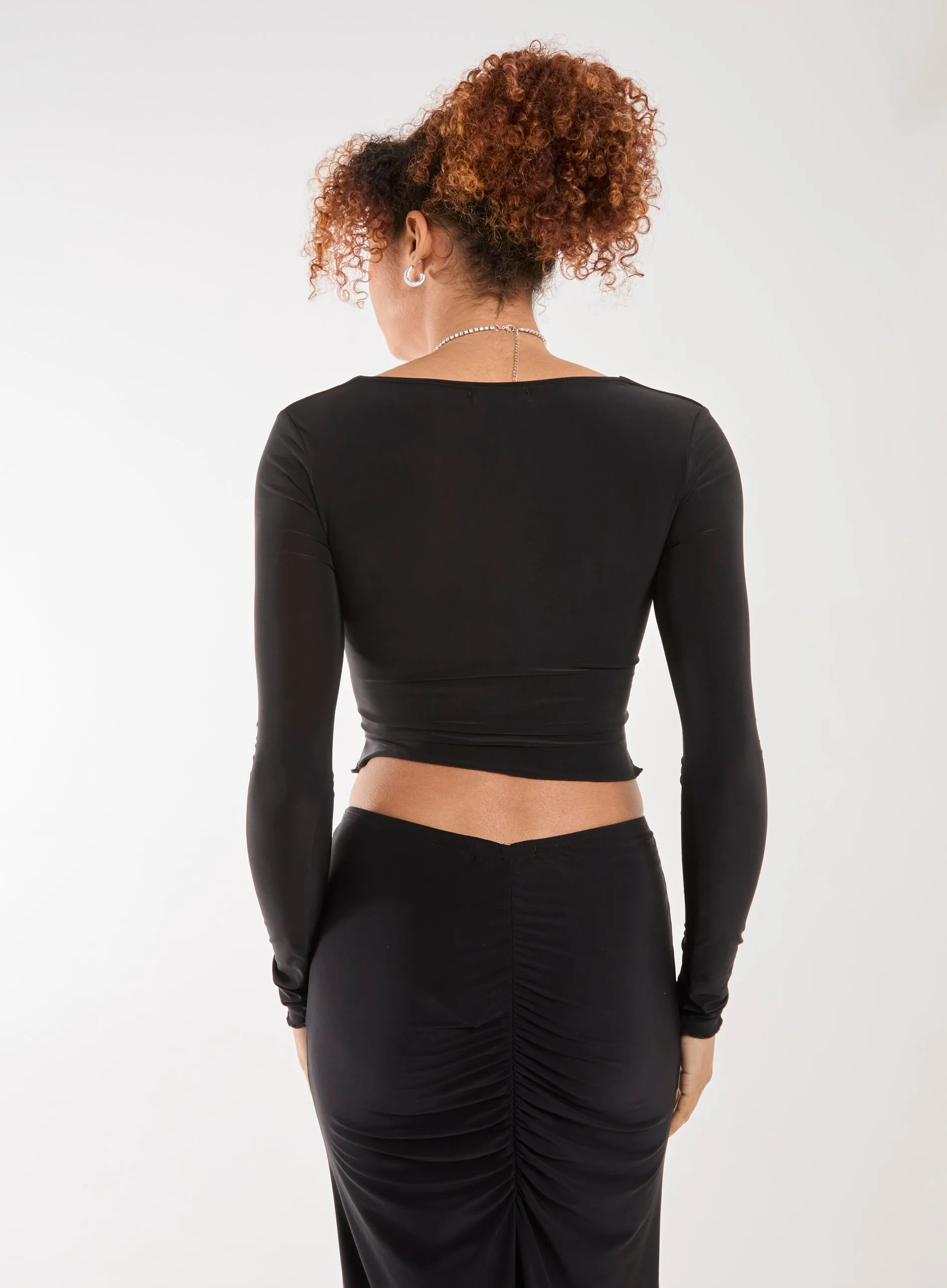 Slinky Ruched Butterfly Top