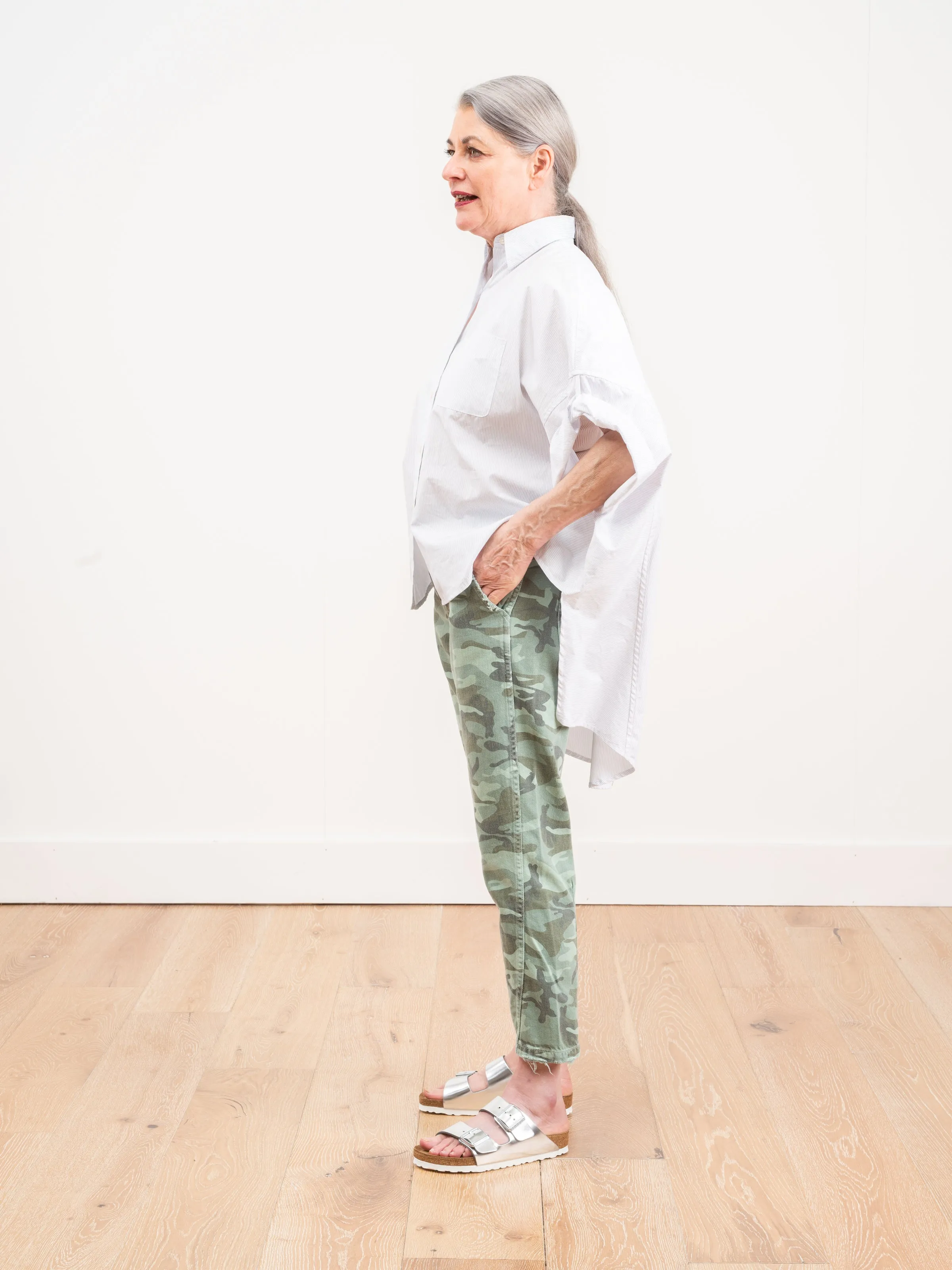 slouch trouser - spring camo