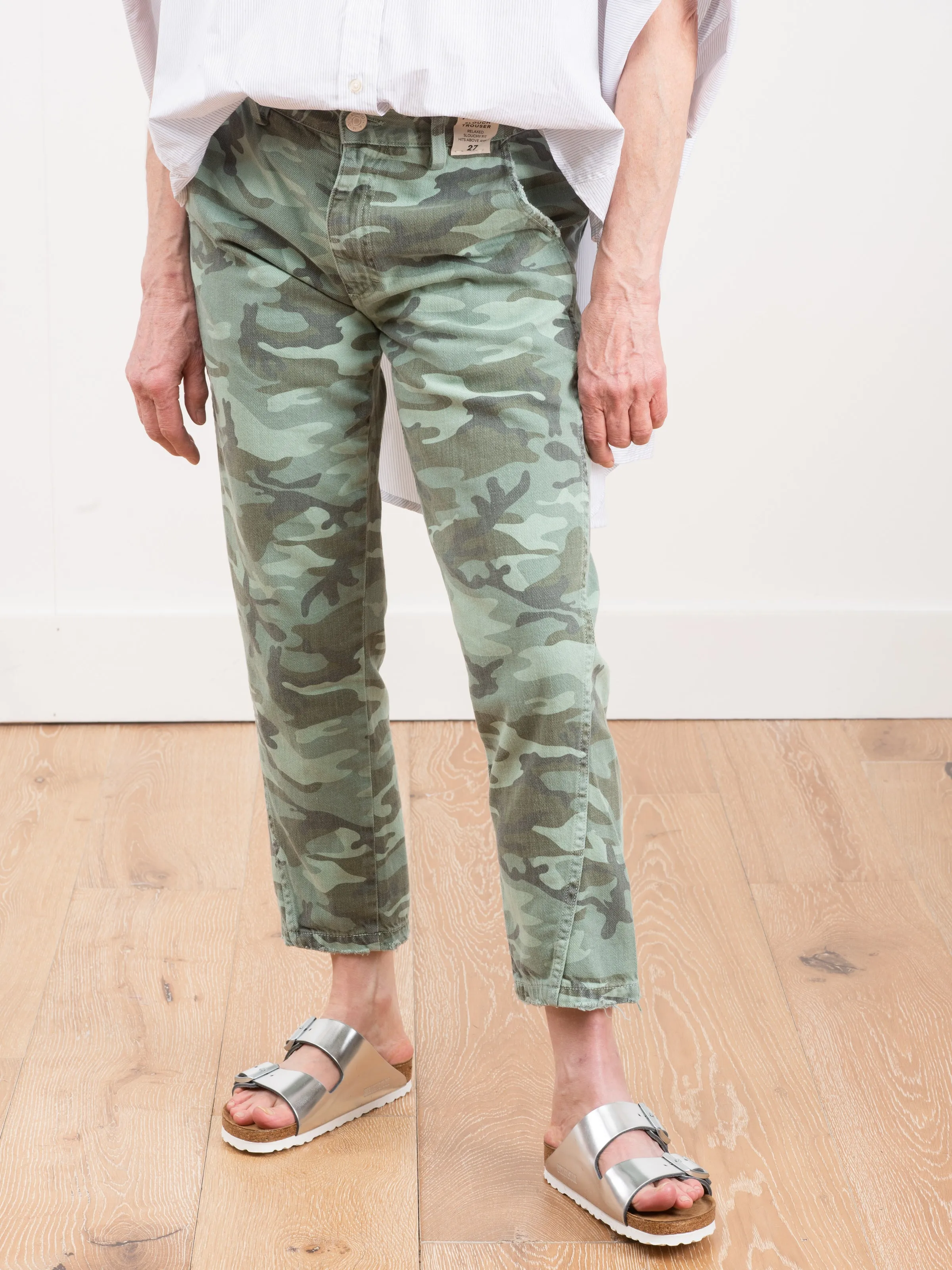slouch trouser - spring camo