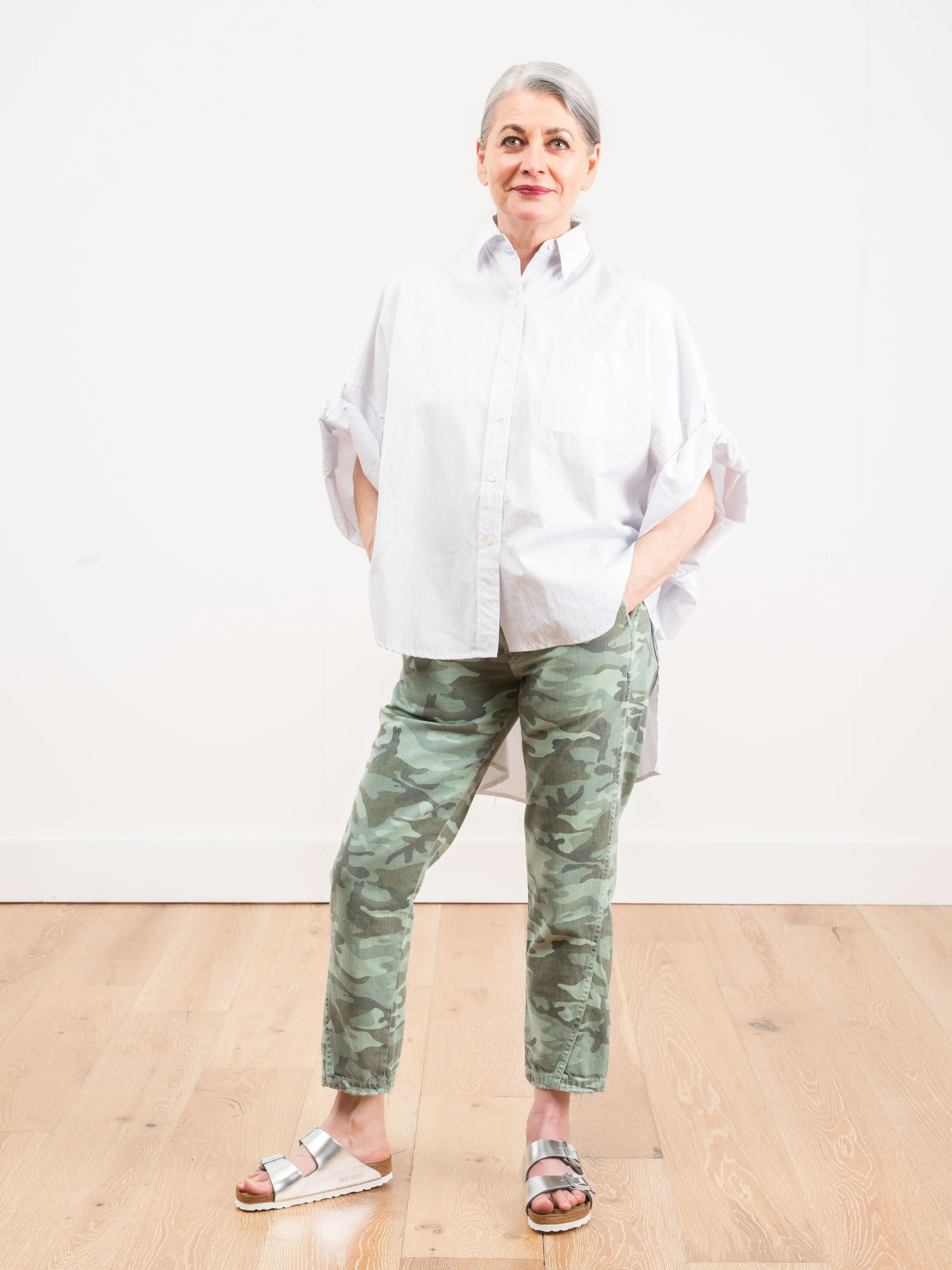 slouch trouser - spring camo