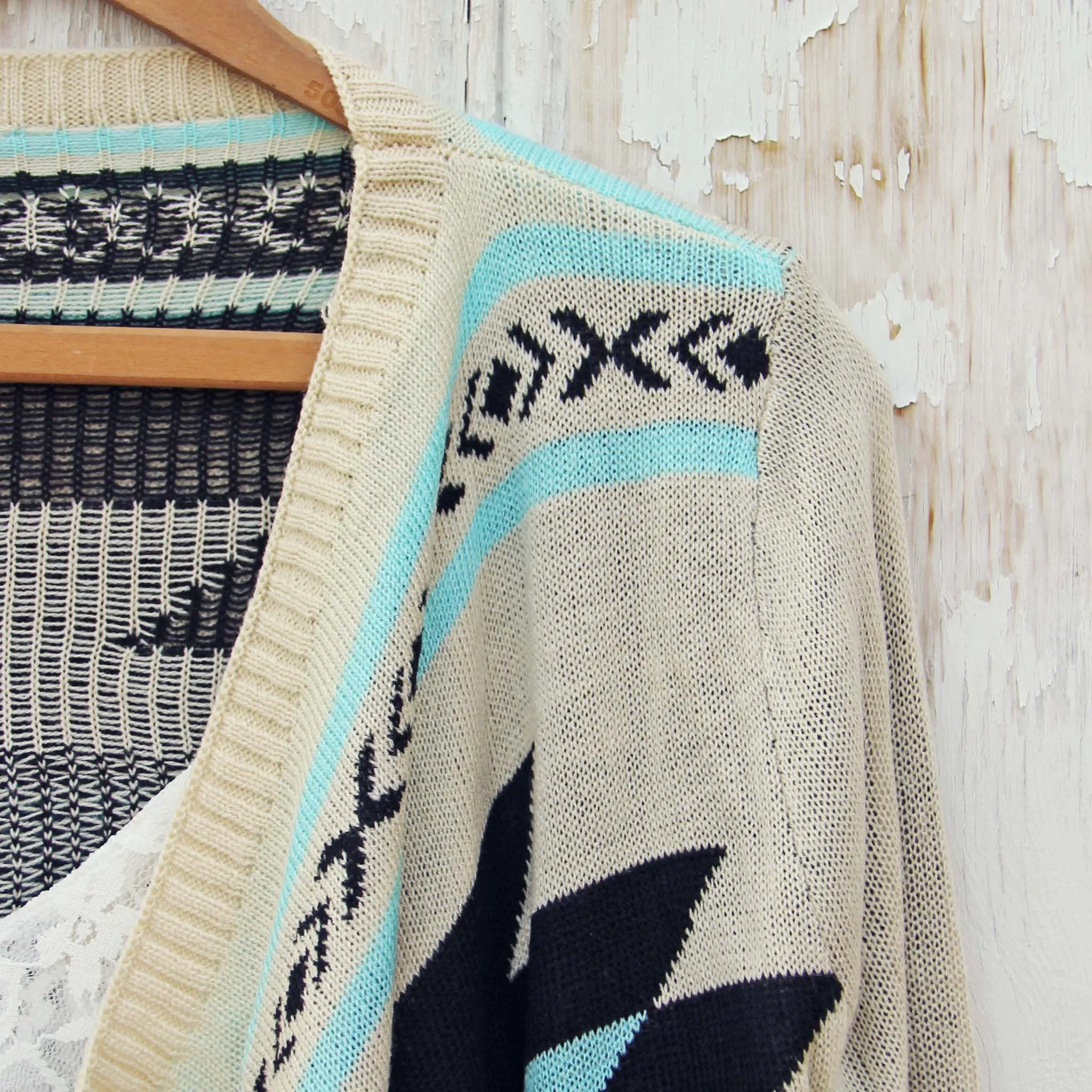 Smoke River Sweater in Turquoise