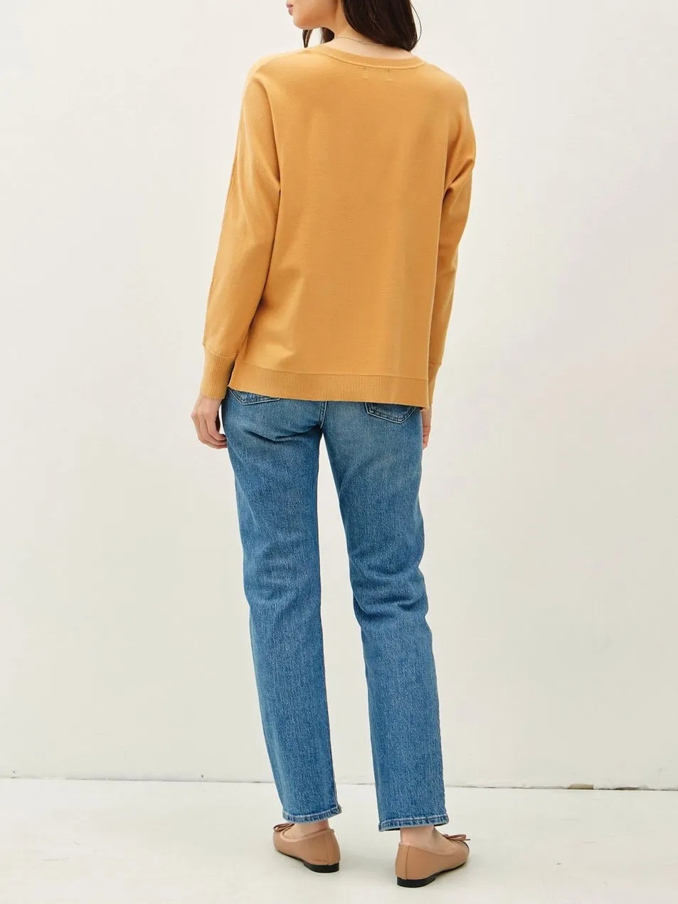 Soft Classic Cut Sweater - Mustard FINAL SALE