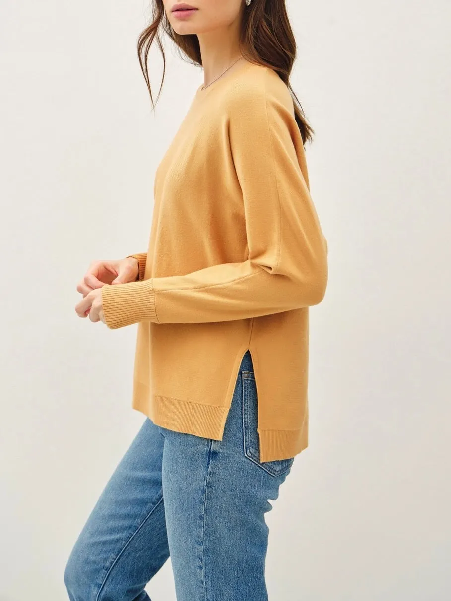 Soft Classic Cut Sweater - Mustard FINAL SALE