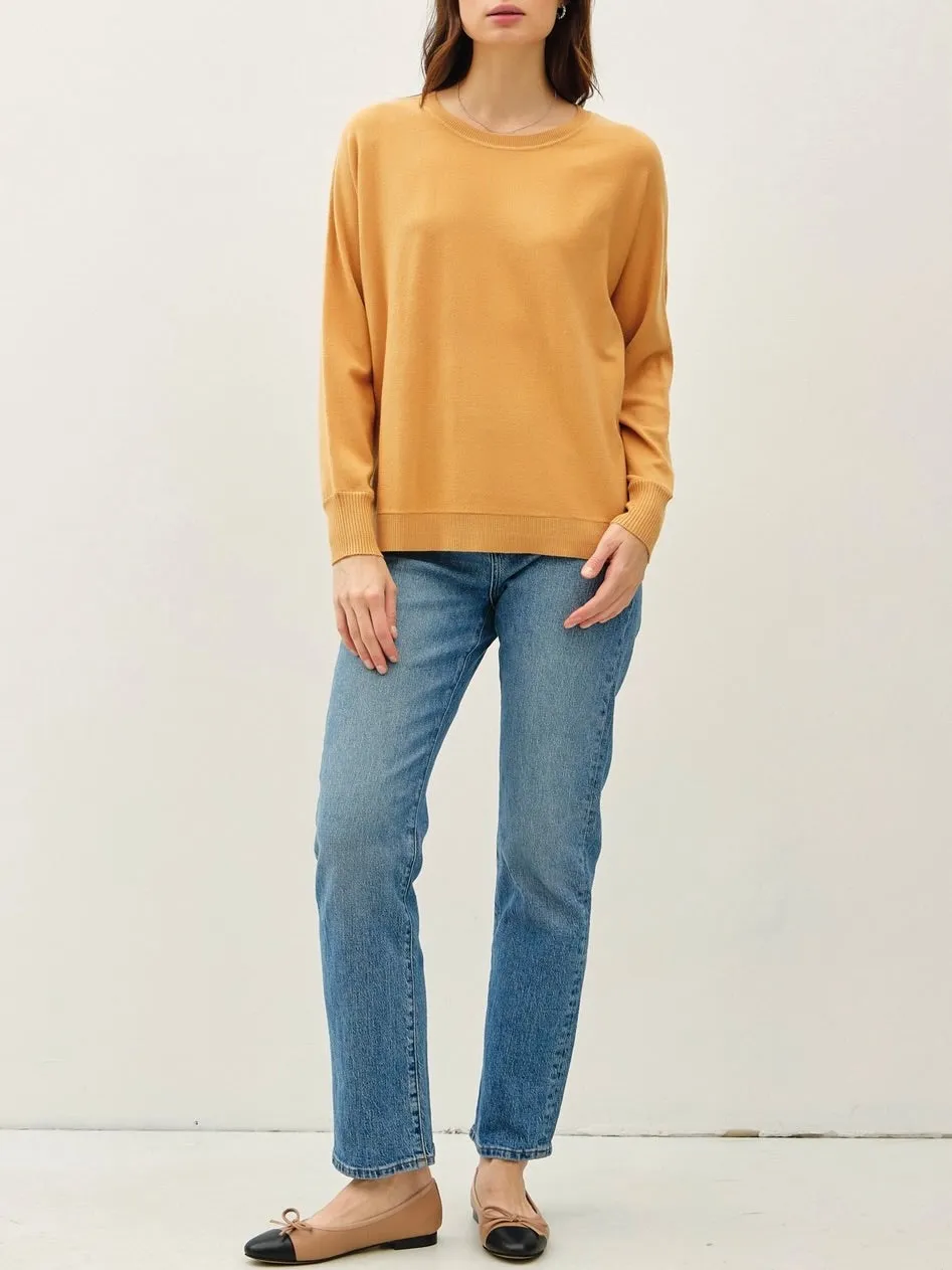 Soft Classic Cut Sweater - Mustard FINAL SALE