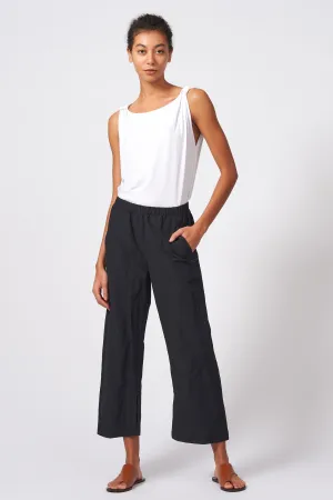 Split Hem Capri - Black