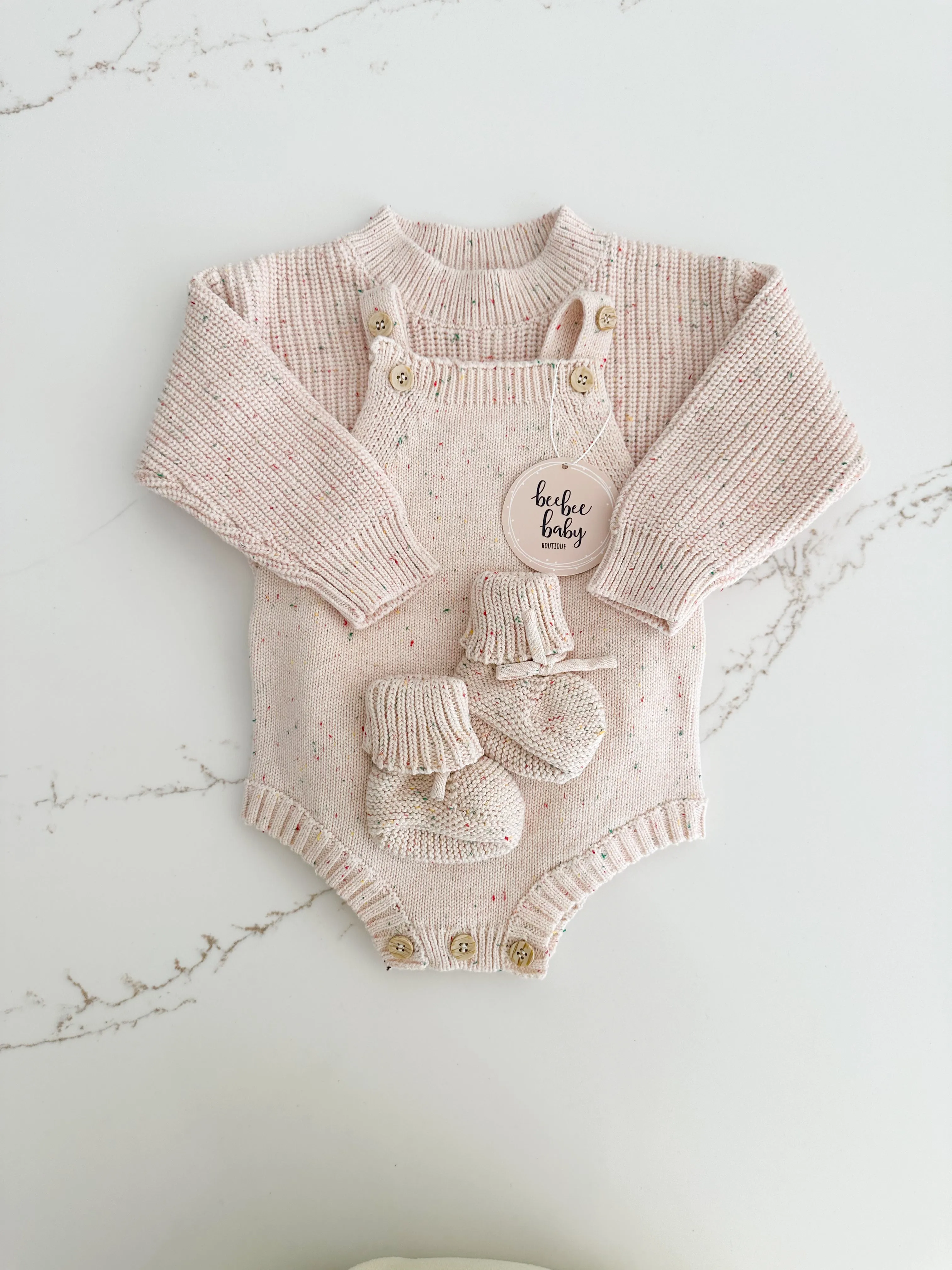 Sprinkled Knit Sweater - Oat