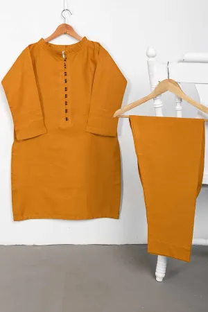 STP-093A-MUSTARD - 2PC COTTON STITCHED