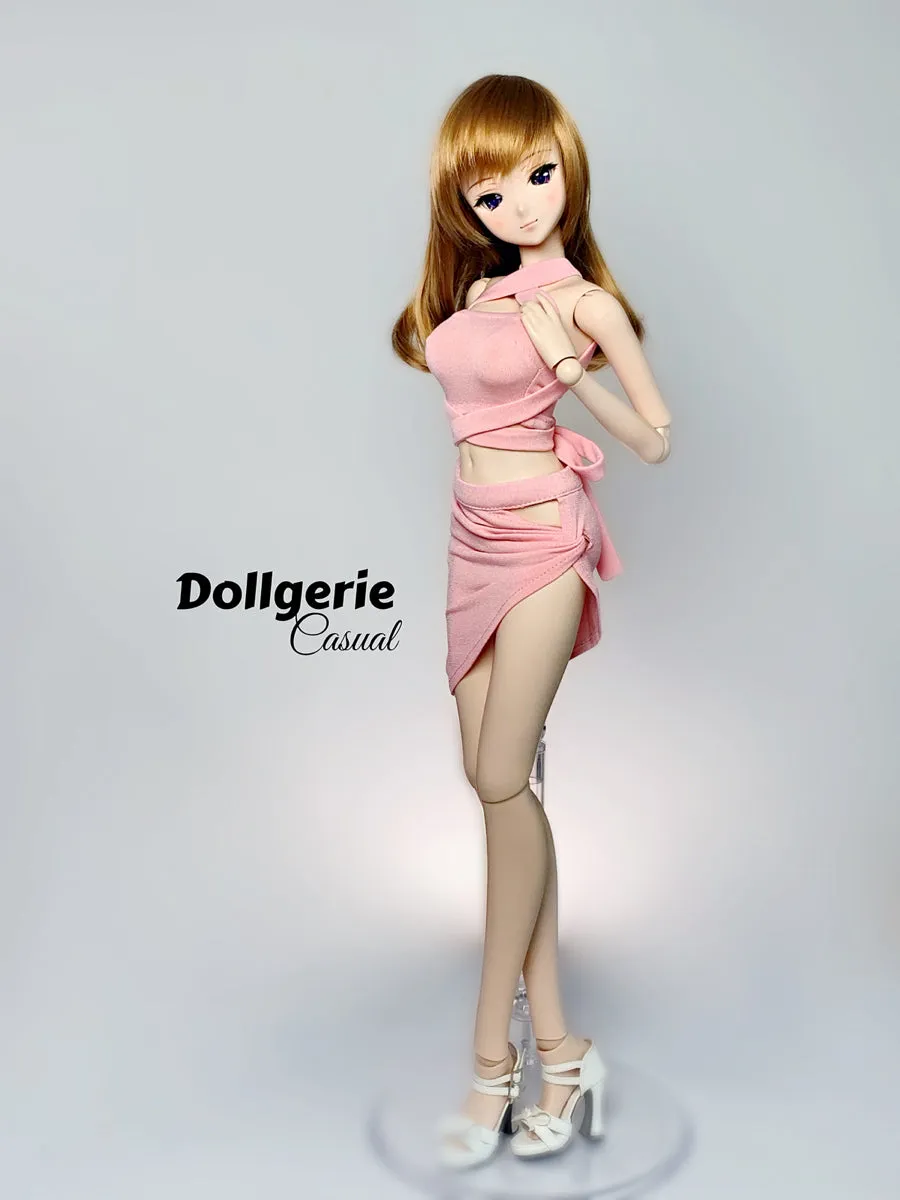 Strap Around Pink Pencil Skirt for SmartDoll / DD