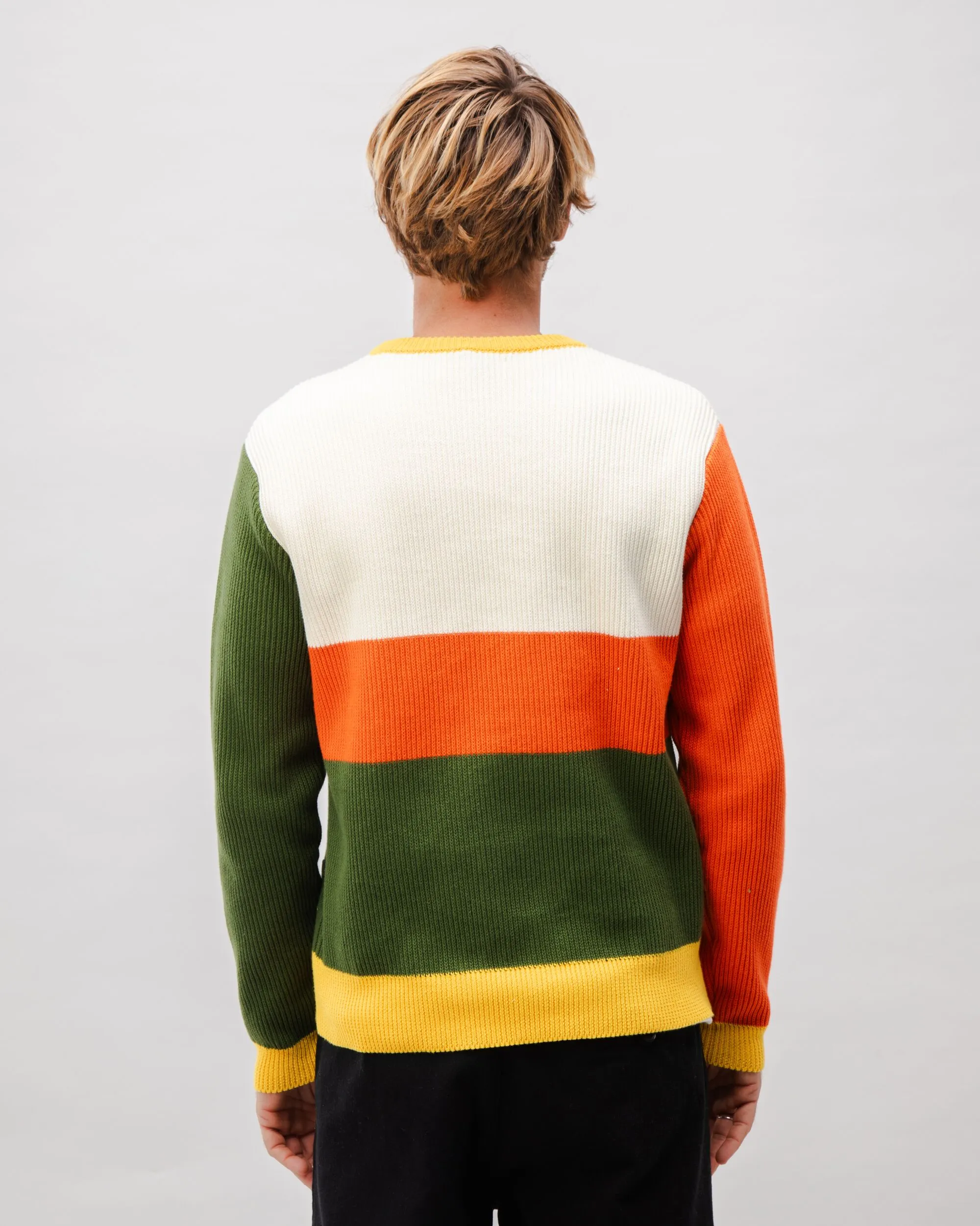 Stripes Cotton Sweater Multicolor
