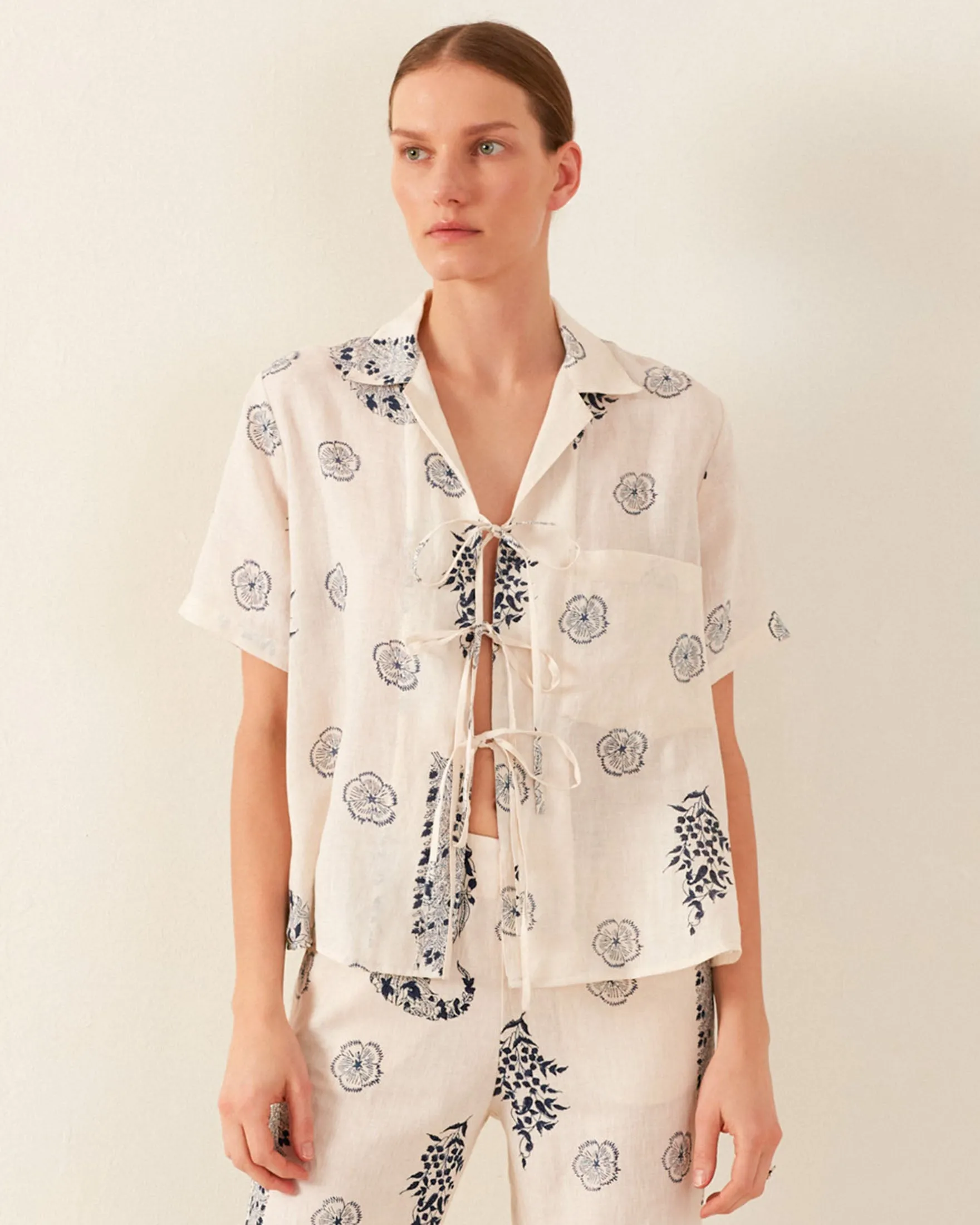 Styla Porcelain Linen Shirt