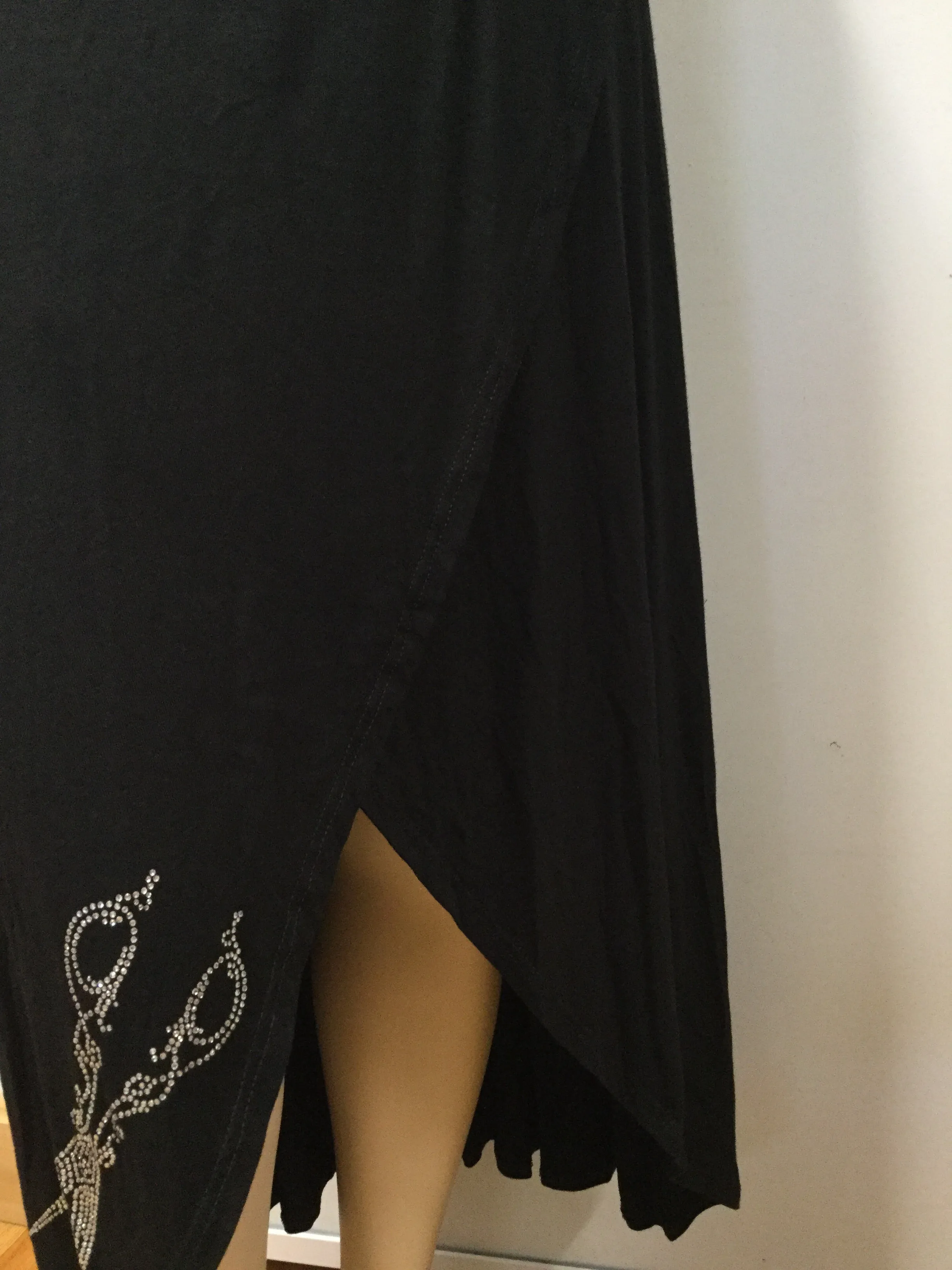 Stylist Wrap Skirt with Scissor Rhinestone