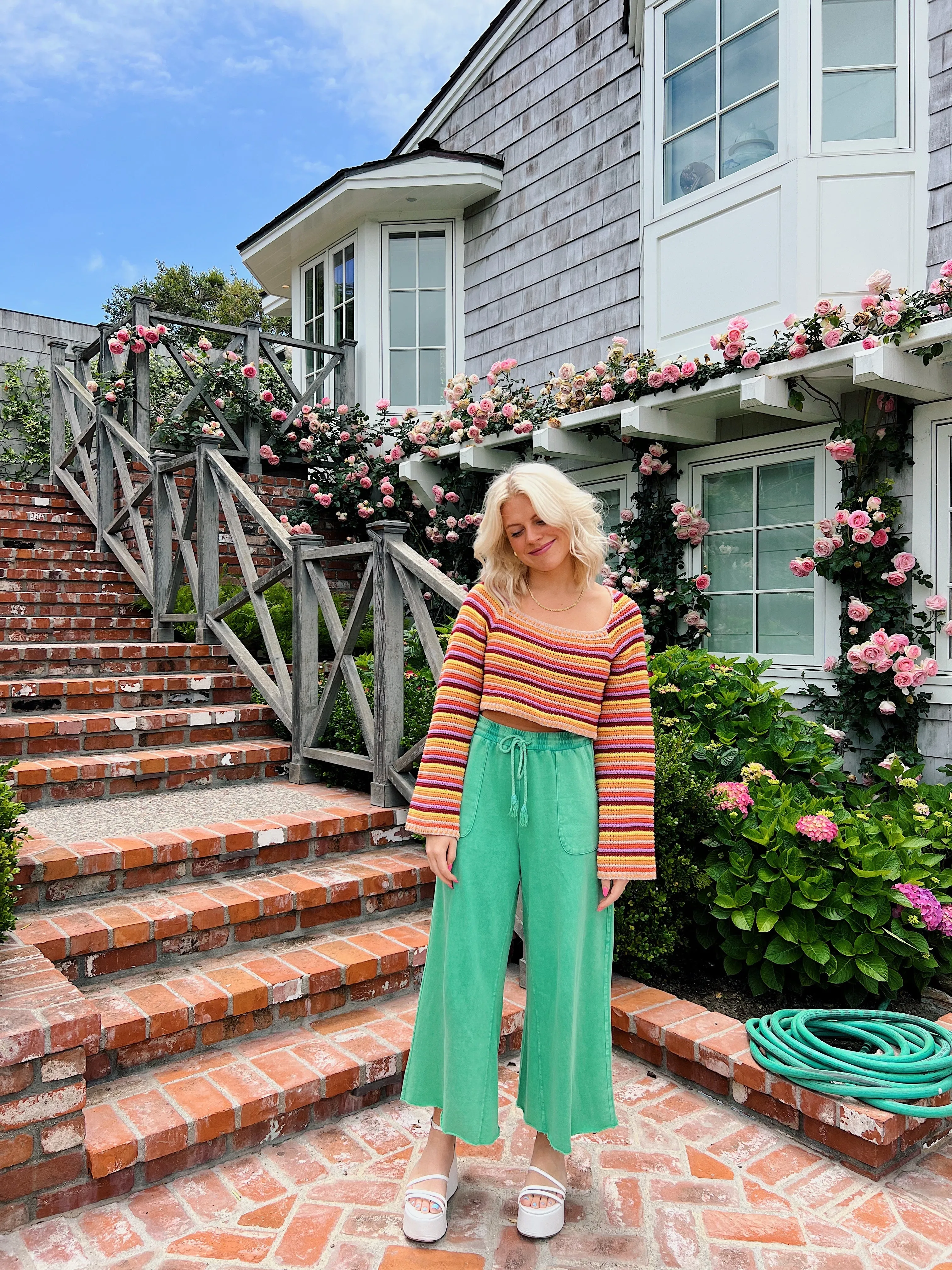 Sun Soaked Lounge Pant// Mermaid Green *RESTOCKED*