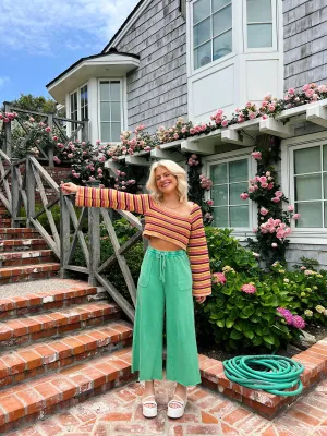 Sun Soaked Lounge Pant// Mermaid Green *RESTOCKED*