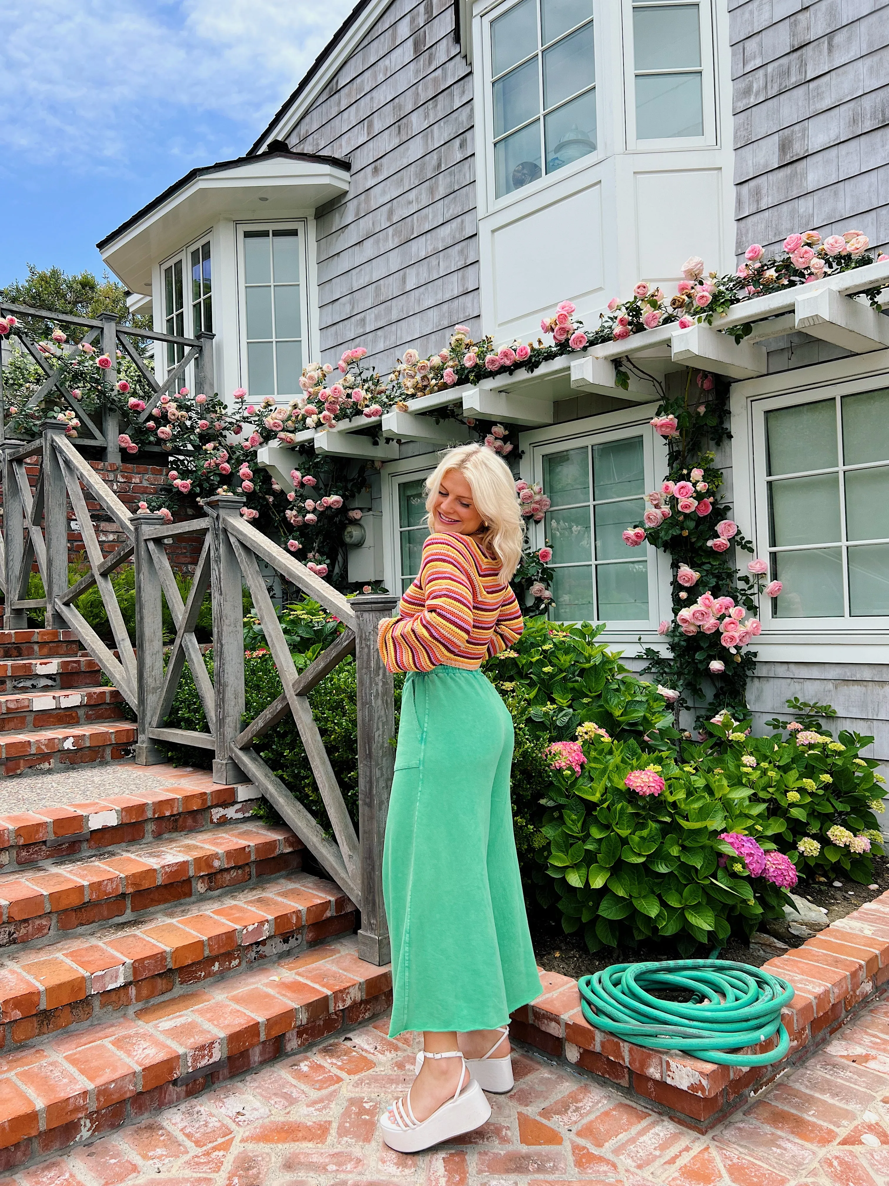 Sun Soaked Lounge Pant// Mermaid Green *RESTOCKED*