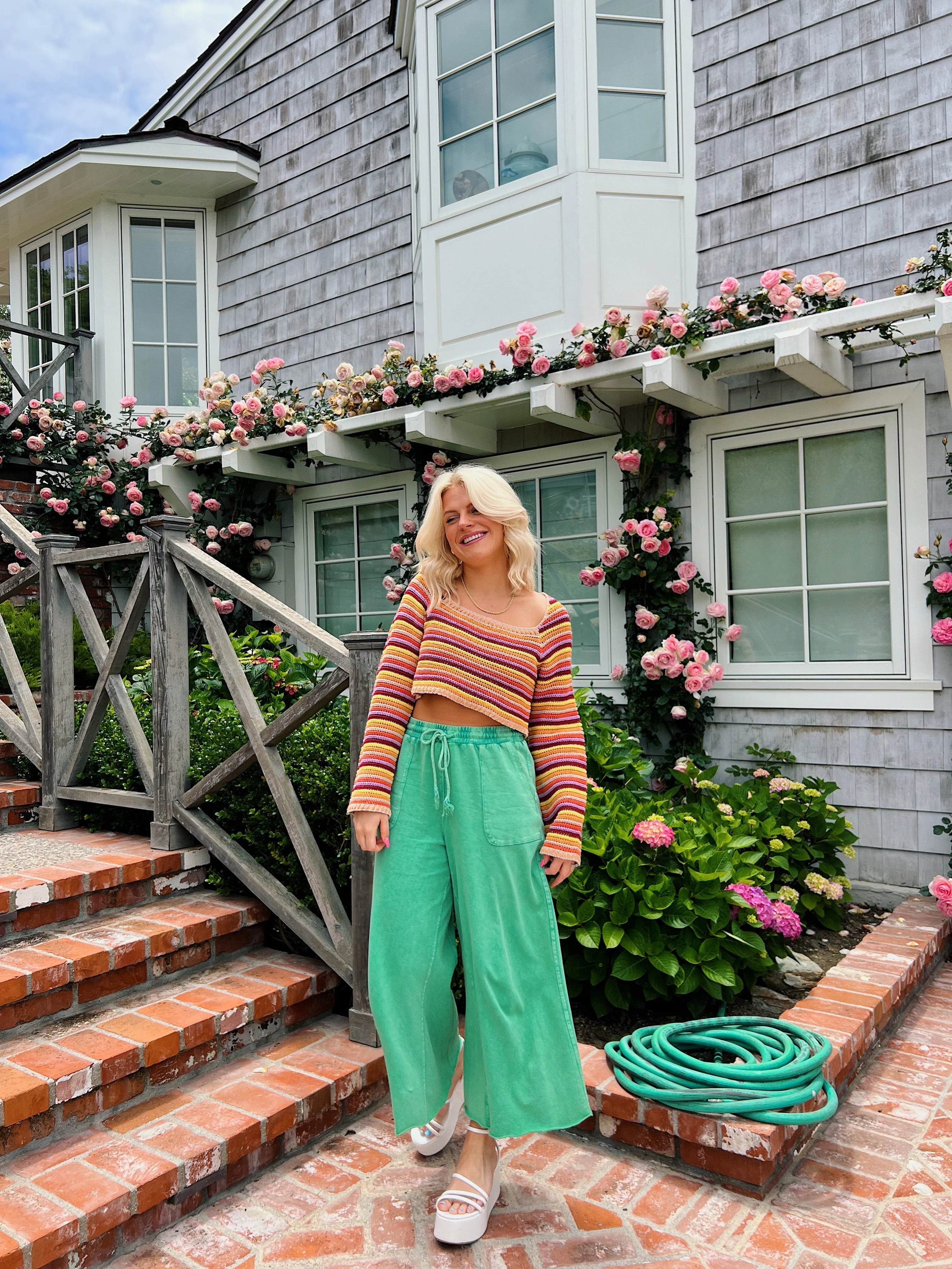 Sun Soaked Lounge Pant// Mermaid Green *RESTOCKED*