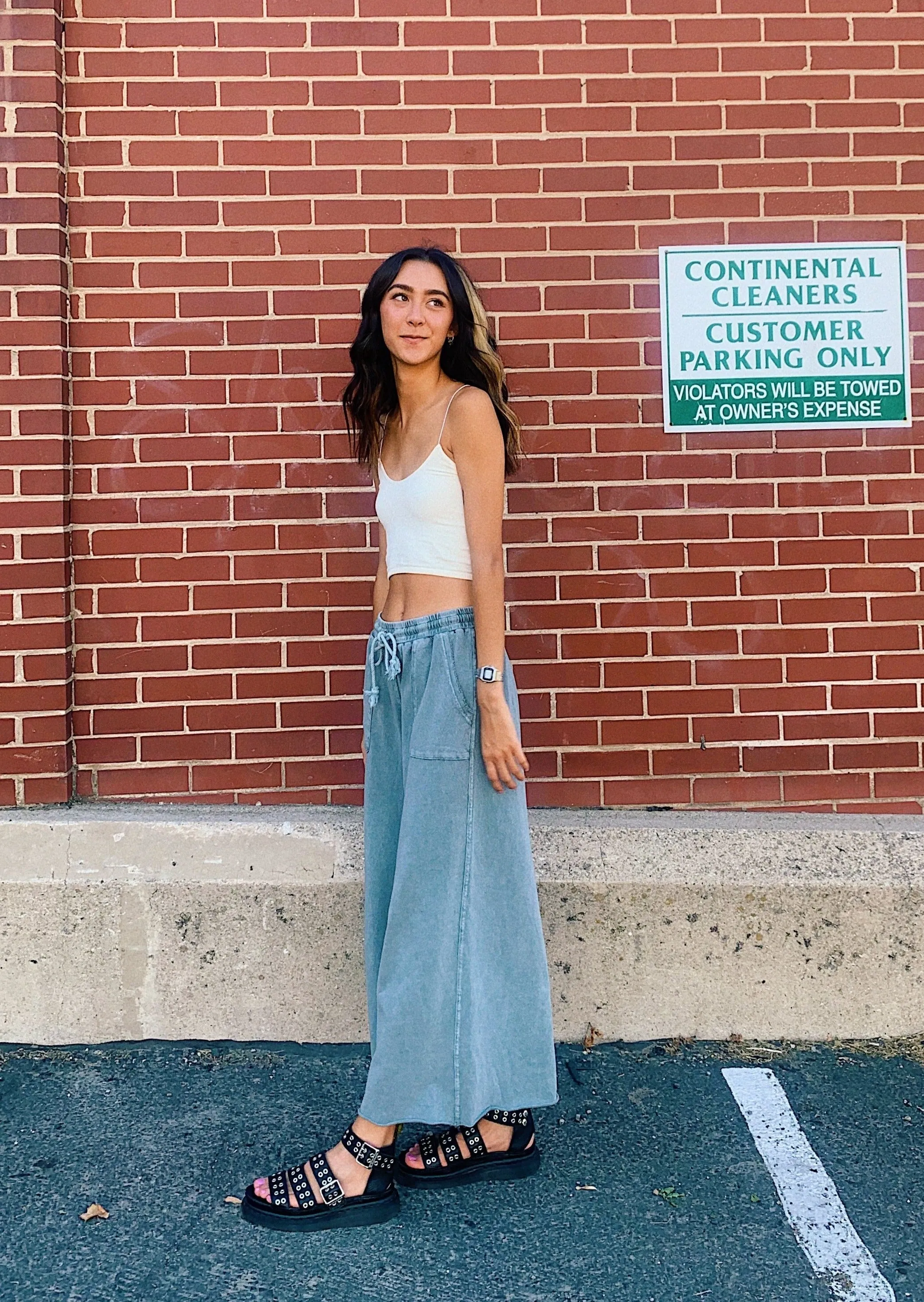 Sun Soaked Lounge Pant// Washed Teal *RESTOCKED*