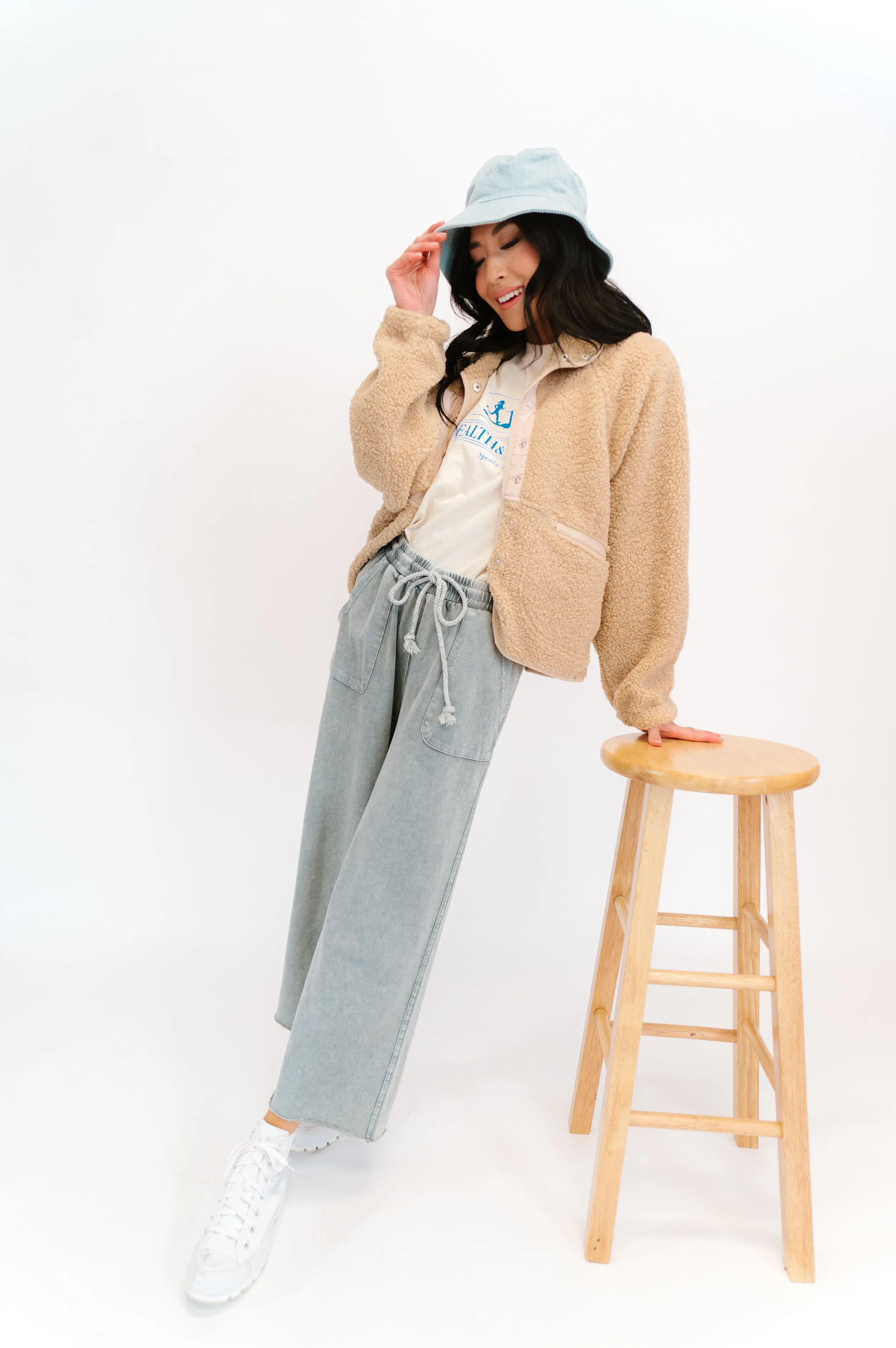 Sun Soaked Lounge Pant// Washed Teal *RESTOCKED*