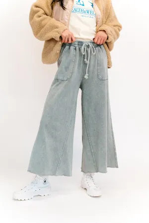 Sun Soaked Lounge Pant// Washed Teal *RESTOCKED*