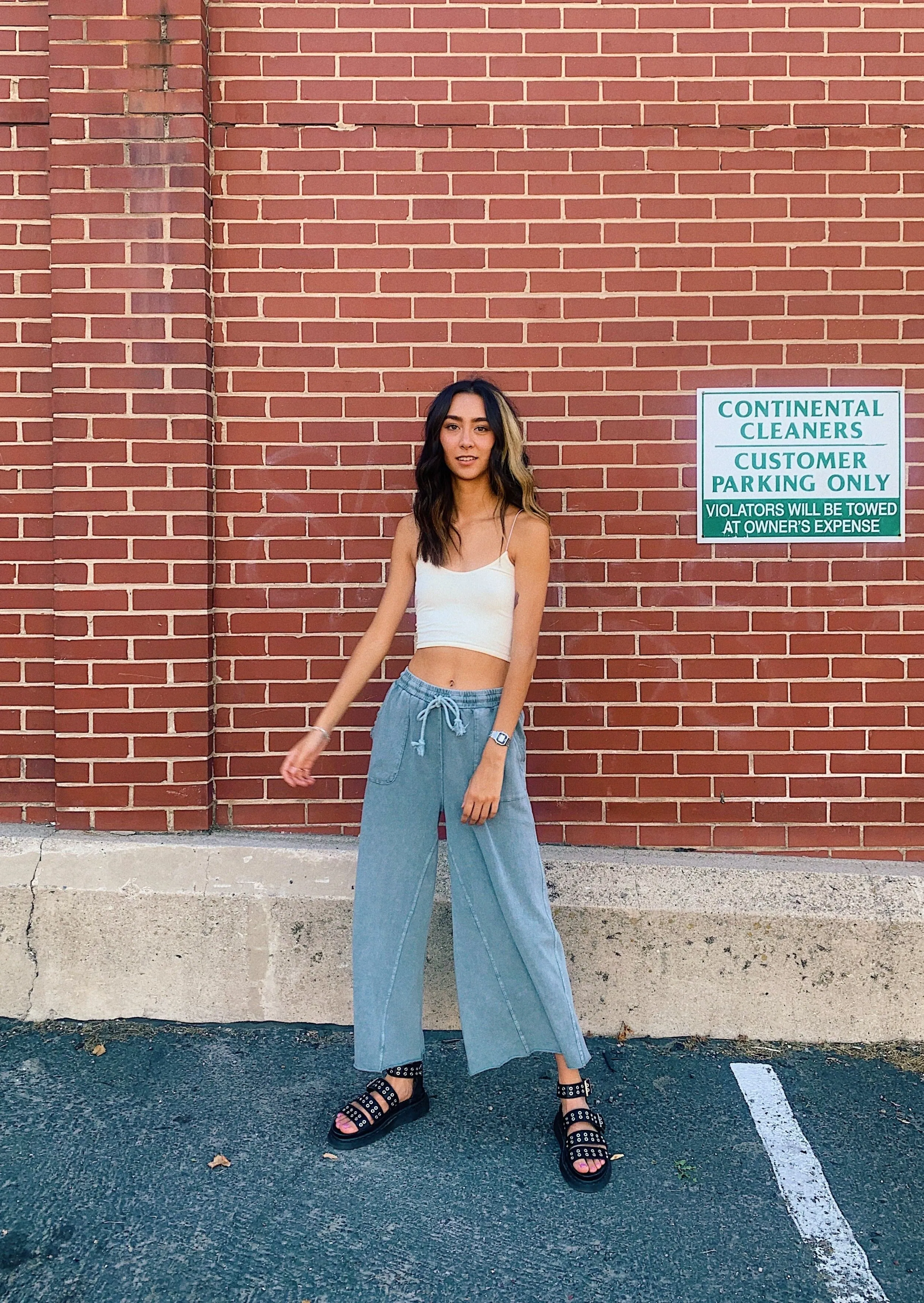 Sun Soaked Lounge Pant// Washed Teal *RESTOCKED*