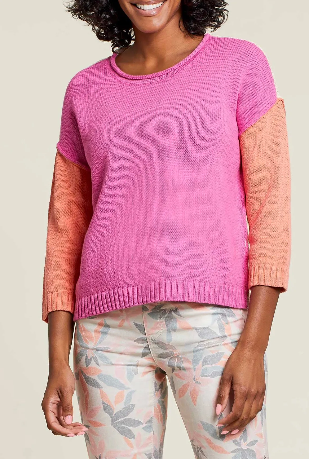 Sweater, Phloxpink Crew Neck