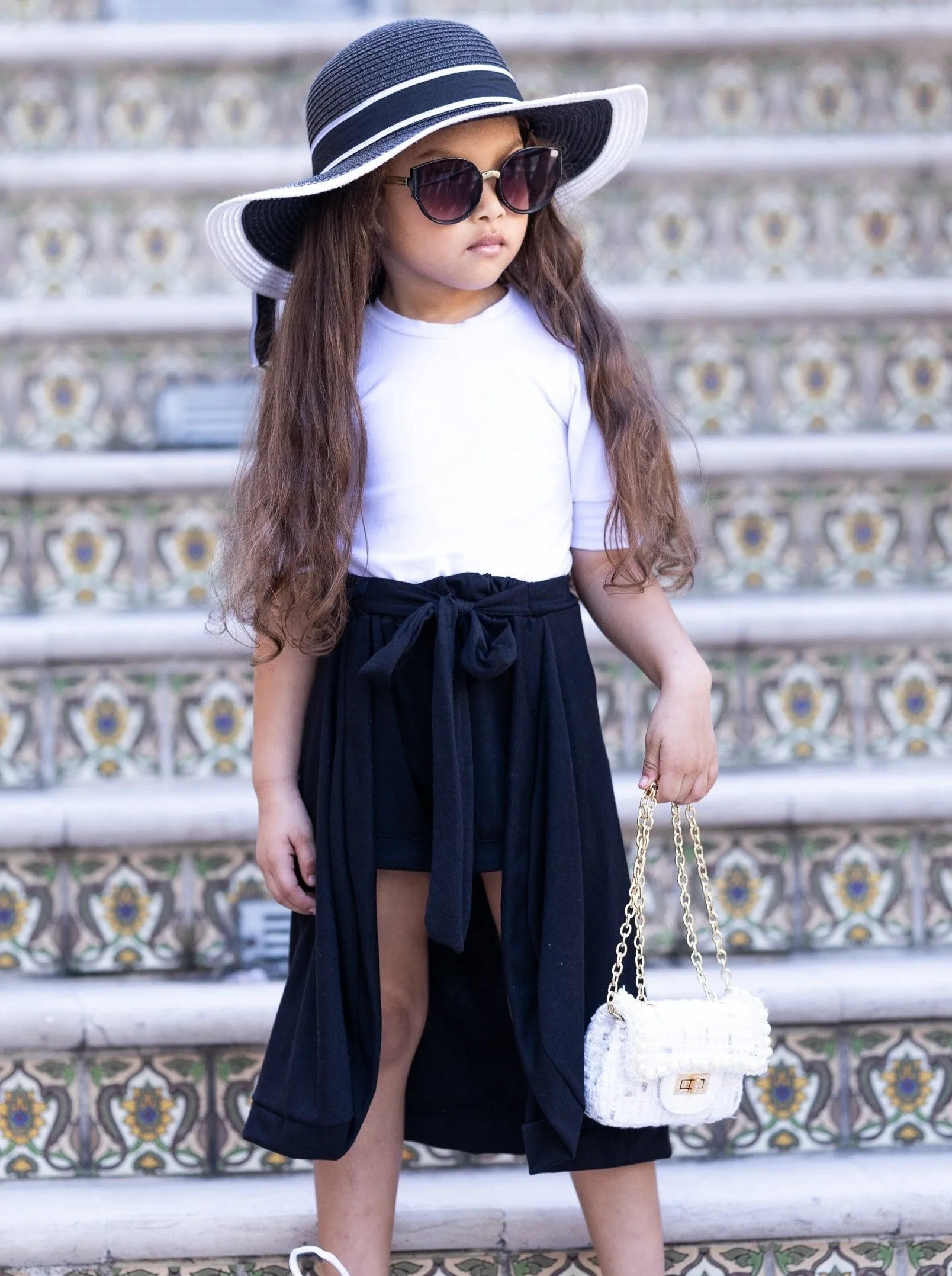 Sweet N Sassy Wrap Train Shorts Set