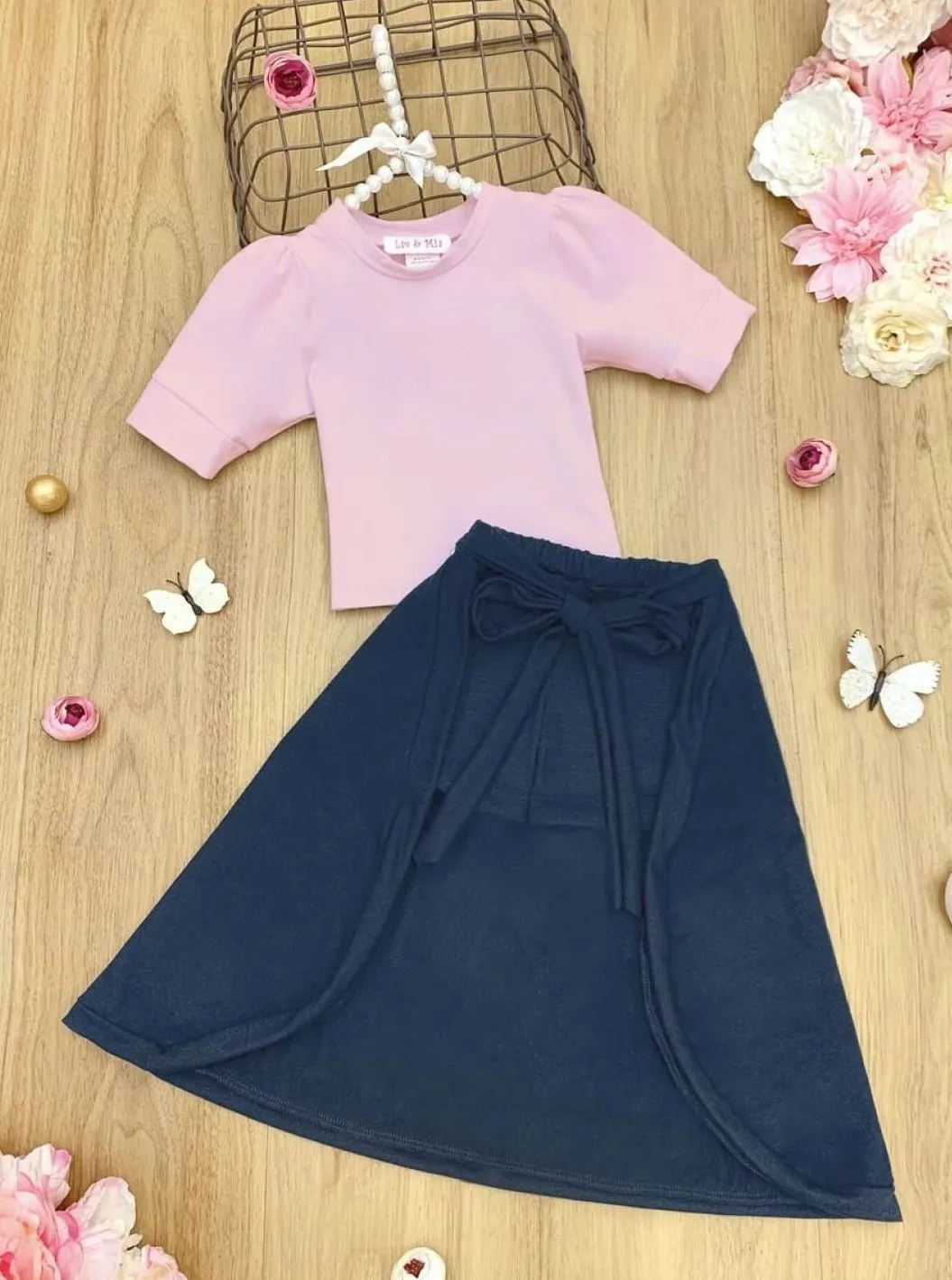 Sweet N Sassy Wrap Train Shorts Set
