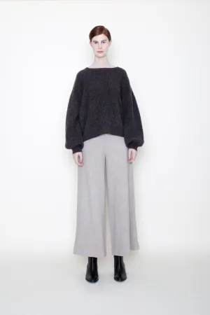 Szeki Poet Sleeve Ribbed Cotton Sweater
