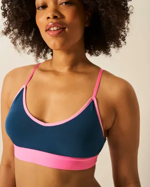 T-Shirt Bra - Midnight Neon Pink