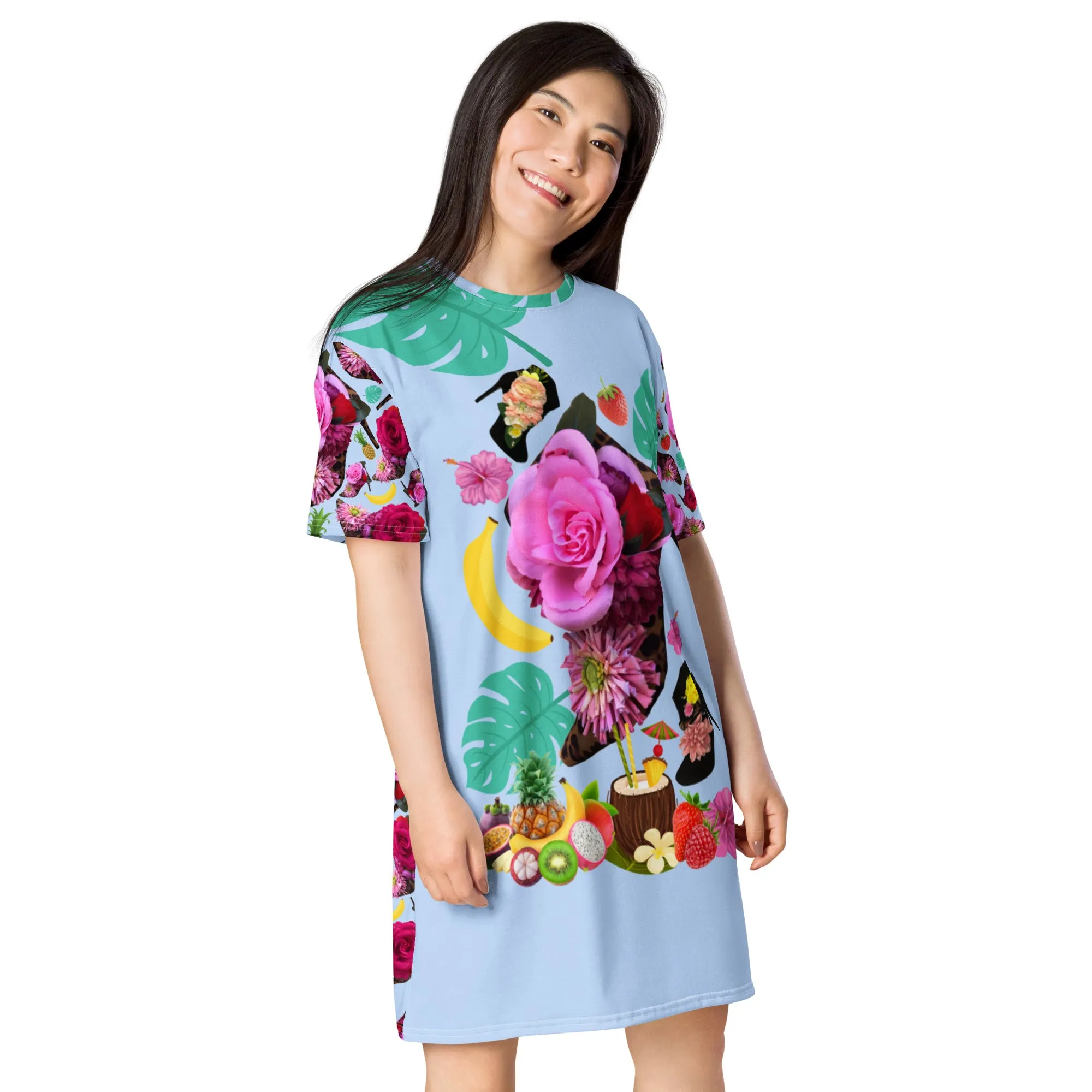 T-shirt dress 'Jungle Paradise'