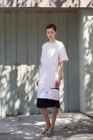 T-Shirt Dress w/ Slit - Carnation