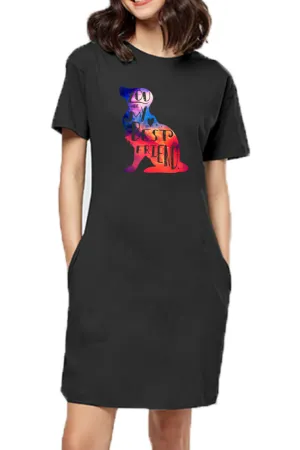 T-shirt Dress With Pockets - Best Fur-Ends Forever (4 Colours) (Slim Fit)