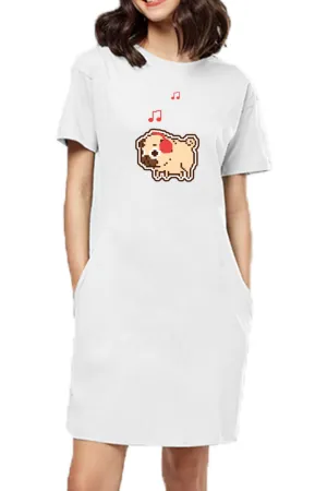 T-shirt Dress With Pockets - Puggy Baby (3 Colours) (Slim Fit)