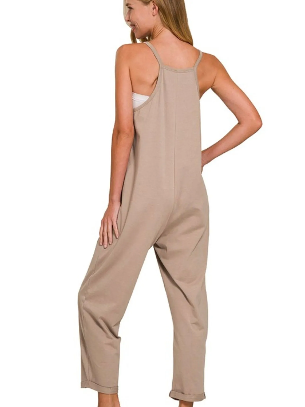 The Best Times Jumpsuit: Ash Mocha