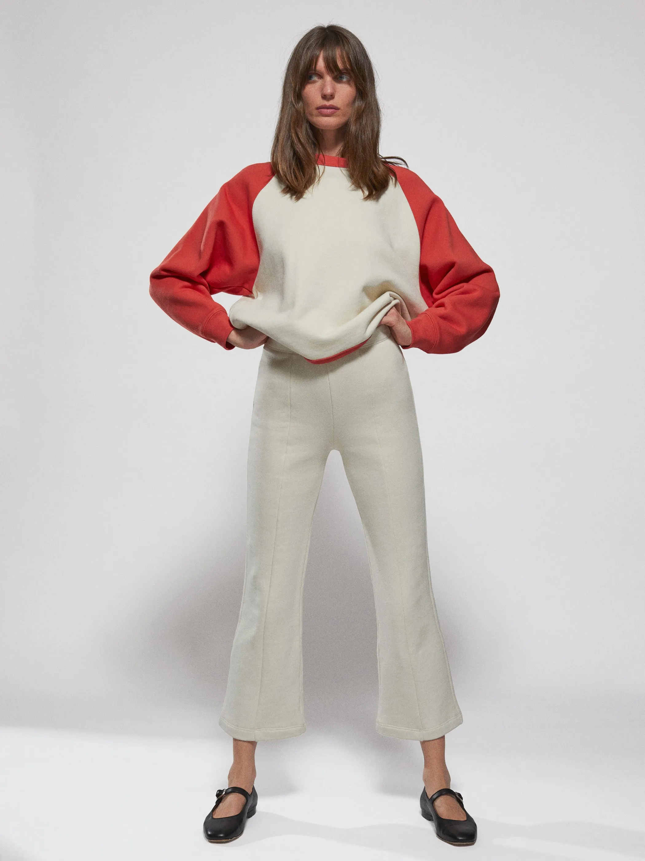 The Fili Kick Flare Pants in French Terry