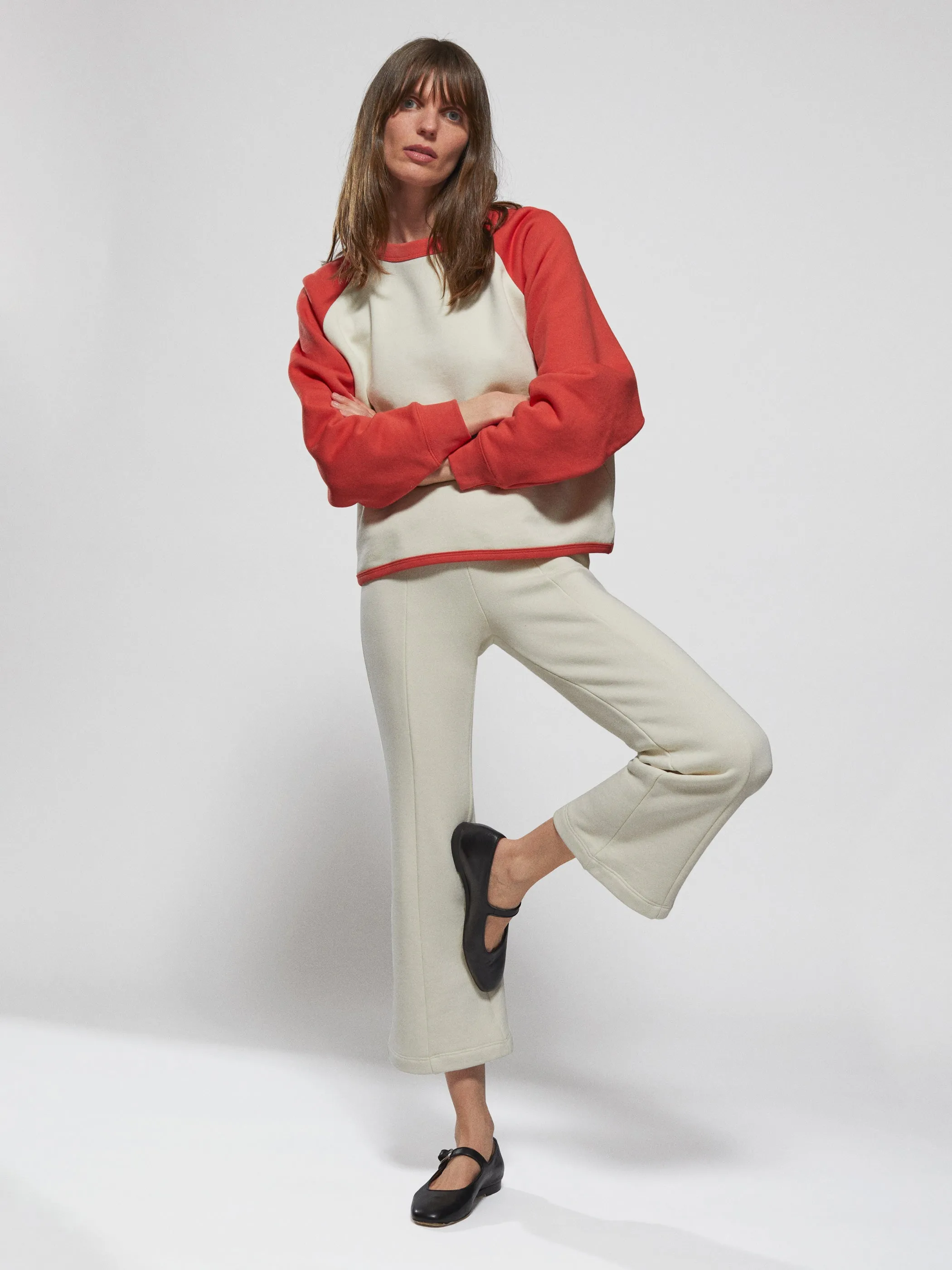 The Fili Kick Flare Pants in French Terry