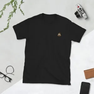 The Poop-Tee | Embroidered Emoji | Short-Sleeve | Unisex T-Shirt