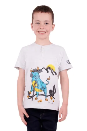 Thomas Cook Wanderer Boys Henley Tee Grey Marle