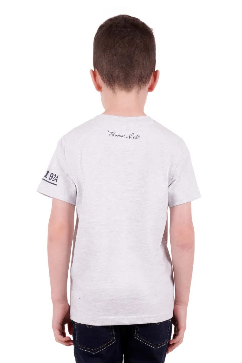Thomas Cook Wanderer Boys Henley Tee Grey Marle