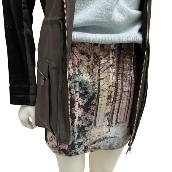 TIBI NY Enchanted Forest Mini Skirt Whimsigoth Coquette Girl Art to Wear Sz0 NWT